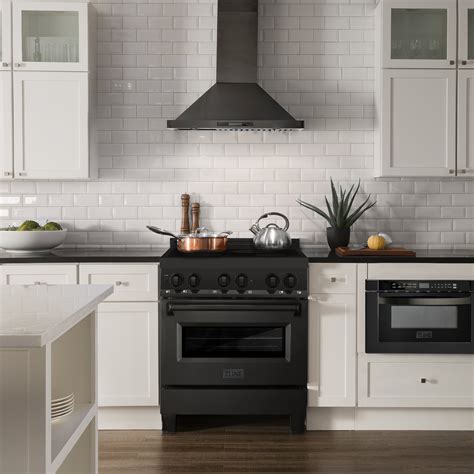 kitchen with black appliances styles